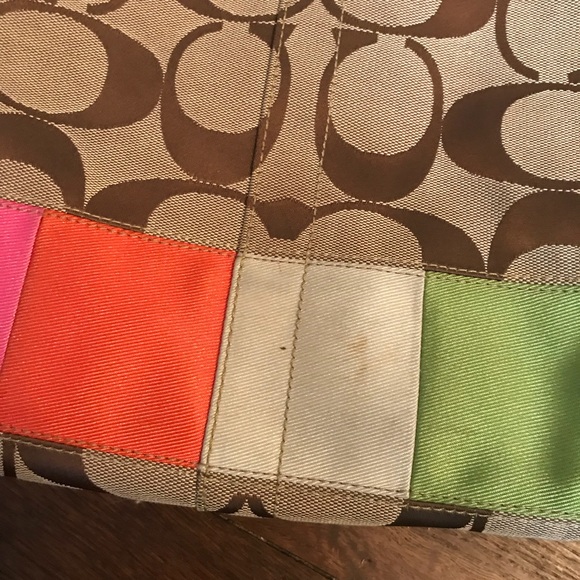 Coach color block Shoulder Bag - Picture 2 of 4